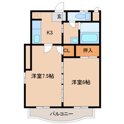 ロワールマンションⅠの物件間取画像